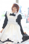 apron cosplay dress dress_lift hairband konatsu_minato maid maid_uniform tagme_character tagme_series rating:Safe score:2 user:nil!