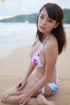 barefoot beach bikini cleavage ocean shinozaki_ai side-tie_bikini swimsuit rating:Safe score:1 user:nil!