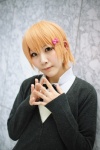 blouse cardigan cosplay inami_mahiru ohse orange_hair school_uniform working!! rating:Safe score:0 user:nil!