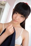 bra couch izumi_hiyori pleated_skirt ponytail sailor_uniform school_uniform skirt rating:Safe score:0 user:zopo