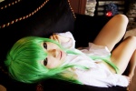 bottomless cc code_geass cosplay dress_shirt green_hair mosaic_kakera open_clothes tatsuki rating:Safe score:1 user:nil!