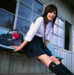 costume kneesocks school_uniform sugimoto_yumi train_station rating:Safe score:0 user:nil!
