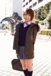 blouse bookbag coat dgc_0952 kneesocks pleated_skirt school_uniform shiina_hikaru skirt sweater_vest rating:Safe score:0 user:nil!