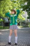 cosplay kneesocks megami_tensei minatsuki_naru persona persona_4 pleated_skirt satonaka_chie skirt track_jacket rating:Safe score:1 user:nil!