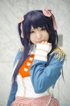 aya_(vi) blazer blue_hair cosplay hairbows kusakabe_yuka miniskirt no-rin skirt rating:Safe score:0 user:nil!