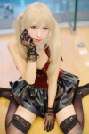 blonde_hair cosplay dress gloves original thighhighs twintails uri wings zettai_ryouiki rating:Safe score:2 user:nil!