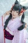animal_ears cosplay fox_ears kimono mame otome_youkai_zakuro silver_hair twintails zakuro_(oyz) rating:Safe score:0 user:nil!