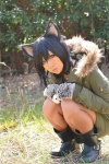 animal_ears black_cat_party boots cat_ears coat collar cosplay mittens non original rating:Safe score:0 user:nil!