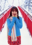 gakuen ichikawa_yui scarf skirt snow sweater rating:Safe score:0 user:nil!