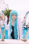 blouse blue_hair cosplay denpa_onna_to_seishun_otoko hiokichi one-piece_swimsuit open_clothes pool school_uniform swimsuit touwa_erio wet rating:Safe score:0 user:nil!