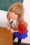 aisaka_taiga blazer blonde_hair blouse cosplay igarashi_natsumi pleated_skirt school_uniform skirt sweet_plus_-_natmu_mix thighhighs toradora! rating:Safe score:0 user:nil!