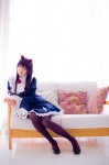 black_legwear blouse cosplay gokou_ruri hairband mashiro_yuki miniskirt ore_no_imouto_ga_konna_ni_kawaii_wake_ga_nai pantyhose purple_hair shawl skirt rating:Safe score:0 user:nil!