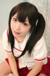 cosplay minami_kana minami-ke miniskirt pleated_skirt sailor_uniform school_uniform skirt socks tsukimiya_usagi twintails rating:Safe score:0 user:nil!