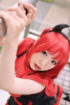 apron cosplay cyborg_nene dress heart_made_maid horns maid maid_uniform original red_hair rating:Safe score:0 user:nil!