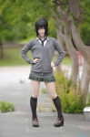 a-mi blouse boku_wa_tomodachi_ga_sukunai cardigan cosplay kneesocks mikazuki_yozora pleated_skirt school_uniform skirt rating:Safe score:2 user:nil!