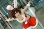 animal_ears bunny_ears cleavage cosplay halter_top miniskirt mizuno_shiro santa_costume skirt stocking_cap suzumiya_haruhi suzumiya_haruhi_no_yuuutsu rating:Safe score:1 user:nil!