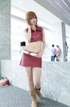 boots cosplay croptop meiko miniskirt mizusa pantyhose sheer_legwear skirt vocaloid rating:Safe score:0 user:pixymisa