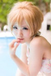 bikini blonde_hair kurasaka_kururu swimsuit rating:Safe score:4 user:pixymisa