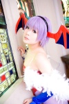 bodysuit cosplay detached_sleeves head_wings lilith_aensland pantyhose purple_hair tamashi_no_mayoigo vampire_(game) wings yuuki_sayo rating:Safe score:2 user:nil!