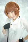 akb48 blouse cosplay fingerless_gloves gloves pleated_skirt shinoda_mariko_(cosplay) skirt tie tsuzuki_rui rating:Safe score:0 user:nil!