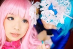 blue_hair corset cosplay halter_top original pink_hair shorts suu zero_inch rating:Safe score:1 user:DarkSSA