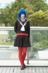 blue_hair cosplay oose pantyhose red_pantyhose school_uniform tagme_character tagme_series rating:Safe score:0 user:nil!