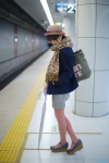 coat dress hat pantyhose pink_legwear rinami scarf shoulder_bag sweater_dress umbrella rating:Safe score:1 user:pixymisa