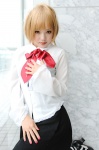 amane_misa blonde_hair cosplay death_note kipi long_skirt skirt striped rating:Safe score:0 user:nil!