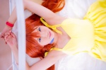 bed choker cosplay dress hair_pods mashiro_yuki neon_genesis_evangelion red_hair soryu_asuka_langley twintails rating:Safe score:0 user:nil!