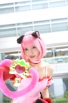 animal_ears cat_ears choker cosplay dress gloves kuuya momomiya_ichigo pink_hair tail tokyo_mew_mew rating:Safe score:0 user:nil!