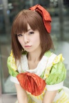 bowtie cosplay dress hagiwara_yukiho hairbow idolmaster maitako rating:Safe score:1 user:pixymisa