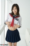 costume girlz_high ishii_kaori midriff miniskirt pleated_skirt sailor_uniform school_uniform shirt_lift skirt rating:Safe score:2 user:nil!