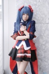 akb48 blazer blouse blue_hair boots cosplay gloves hairbows kneehighs mashiro_ayaki miniskirt skirt tie twintails vest watanabe_mayu rating:Safe score:1 user:nil!