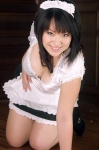 apron cleavage dgc_0078 dress hairband kneehighs maid maid_uniform okada_marika rating:Safe score:0 user:nil!