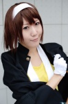 blazer cosplay gloves hairband hair_ribbons suzumiya_haruhi suzumiya_haruhi_no_yuuutsu tank_top uzuki rating:Safe score:0 user:nil!