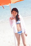 beach bikini kawashima_umika ocean side-tie_bikini swimsuit track_jacket umbrella ys_web_506 rating:Safe score:0 user:nil!