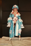 arai_yomi bed bound cosplay dress hat open_clothes panties pink_hair rope saigyouji_yuyuko touhou touhou_otome_rambu_vol._6 rating:Safe score:0 user:nil!
