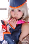 blonde_hair blouse bolas cellphone cosplay detached_sleeves gagaga_girl hat natsumi necklace pink_eyes scarf yugioh!_zexal rating:Safe score:1 user:pixymisa