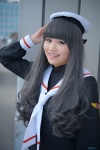 blouse cardcaptor_sakura cosplay daidouji_tomoyo hat moi sailor_uniform scarf_tie school_uniform rating:Safe score:1 user:pixymisa