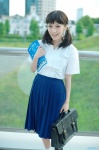 blouse bookbag chamaro cosplay mukae_ritsuko pleated_skirt sakamichi_no_apollon school_uniform skirt socks twintails rating:Safe score:0 user:nil!