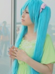 blue_hair cosplay dress hatsune_miku my_room_disco_night_(vocaloid) twintails vocaloid yuu rating:Safe score:1 user:nil!