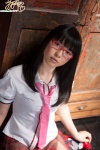 argyle_legwear blouse glasses pleated_skirt school_uniform skirt thighhighs tie yamanaka_tomoe rating:Safe score:2 user:nil!