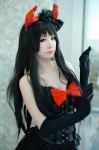 corset cosplay elbow_gloves gloves horns makise_anji miniskirt original skirt rating:Safe score:3 user:nil!