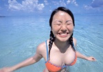 bikini_top cleavage isoyama_sayaka ocean pre_pri_17 swimsuit twin_braids wet rating:Safe score:1 user:nil!
