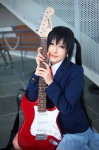 blazer blouse cosplay guitar k-on! nakano_azusa narimiya pleated_skirt school_uniform skirt twintails rating:Safe score:0 user:nil!