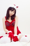 bow dress gloves koyomi santa_costume stocking_cap thighhighs zettai_ryouiki rating:Safe score:0 user:pixymisa