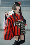 cosplay garter_belt horns inu_boku_secret_service kimono mask shirakiin_ririchiyo thighhighs yaya zettai_ryouiki rating:Safe score:2 user:nil!