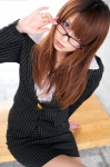 blazer blouse cosplay glasses iori miniskirt original pantyhose skirt rating:Safe score:1 user:nil!