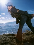 ass beach bikini_top cowboy_hat jacket jeans ocean swimsuit wanibooks_09 yaginu_junko rating:Safe score:0 user:nil!