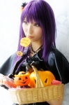 blouse cosplay gloves miniskirt original purple_hair rinami skirt rating:Safe score:0 user:nil!